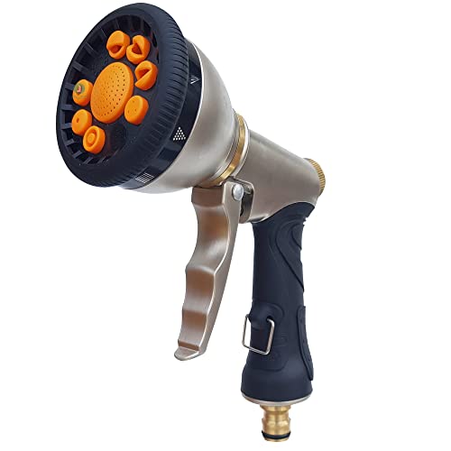 LAFILLETTE 9 in 1 Patterns Water Spray Gun Sprayers Garden Head Sprayer Garden Watering spray gun