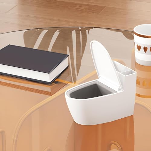 Divik Toilet Shape Ashtray Wall Mounted Ashtray Smoke Holders Punch Free for Toilet Home Office Cigarette Tools (1Pcs)