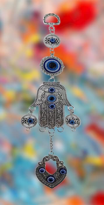 Ayoni Turkish Hamsa Hand Evil Eye Nazar Battu for Home and Office Protection