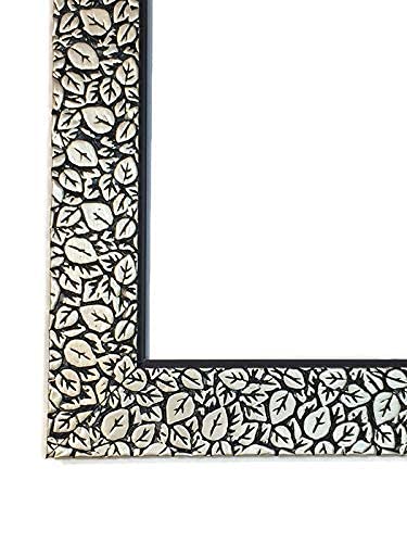 SEVEN HORSES Glass Wall Mirror for Bathroom,Dressing,Makeup,Living Room,Full Length,Wash Besin and Gift (Size:12X24 Inch, Framed, Rectangular)