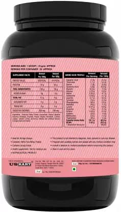 US KART Weight Gainer High Protein Muscle Formula With Chocolate Flavor Weight Gainers/Mass Gainers (Chocolate, 1 Kilogram)