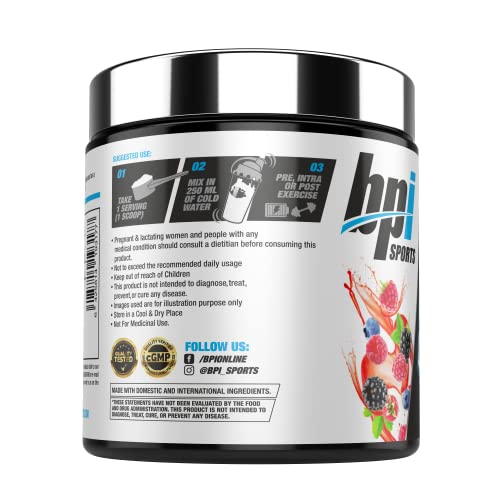 BPI Sports Best BCAA - BCAA Powder - Branched Chain Amino Acids - Muscle Recovery - Muscle Protein Synthesis - Lean Muscle - Improved Performance - Hydration - Fruit Punch - 30 Servings - 300 gram.