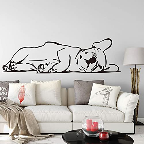 GADGETS WRAP Vinyl Decal Sticker Sleeping French Bulldog (Item Finish Size : 112cm x 33cm)