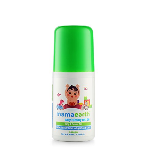 Mamaearth Easy Tummy Roll On Oil for Colic & Gas Relief with Hing & Fennel Oil, 40ml (For external use)