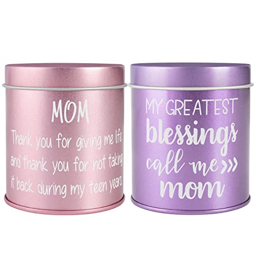 9oz Scented Candle,Gifts for Mom, Gift Lavender&Peony Cherry Blossom Candles-Best Birthday Gifts, Thanksgiving Gifts, from Sons and Daughters,2 Packs