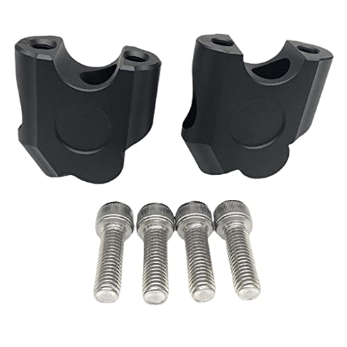 UJEAVETTE 7/8" 22mm Motorcycle ATV Dirt Bike Motocross Handlebar Risers Black