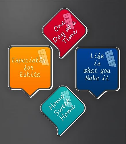 Brown Cloud Customized Acrylic Fridge Magnet with Photo, Quote, Name for Gifting and Decoration (FMA 19)(Pack of 8)