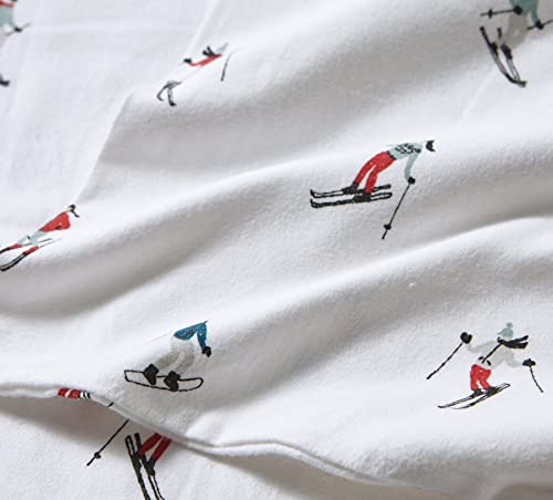 Eddie Bauer Ski Slope Flannel Sheet Set, King, Multi