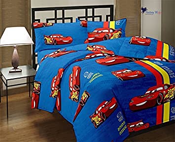 Blizz Mont Super Soft Polyester Blend Cartoon Design Print Reversible Kid's Single Bed Dohar, Multicolour-C1 -(JF032)