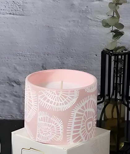 Aromatherapy Gypsum Jiangnan Guiyu Scented Candle | Color Plaster Embossed Cup Candle | 40 Hours Burning Time