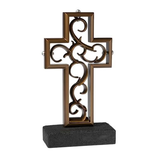 The Unity Cross® Antique Bronze Color Wedding Cross; Unity Candle Unity Sand Elegant Alternative