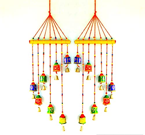 Surya Art Gallery Wind Chime Door Hanging mensan Set of2 pc