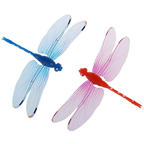 UBERSWEET® 2X(5pcs 8cm 3D Artificial Dragonflies Fridge Magnet for Home Christmas Wedd O9C2