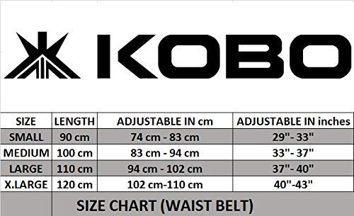 Kobo Multipurpose Gym Belt For Weight Lifting Fitness, Neoprene Padded, 6” Wide Back Support, Adjustable Hook & Loop Closure Powerlifting Deadlift Squat Workout Strength Training, Men Women WTB-13