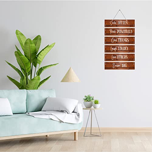 SIGNOOGLE® Positive Quotes Wooden Hanging For Home Living Room Bedroom Office Gift Wall Art MDF Decor