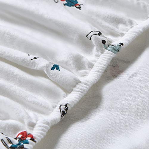 Eddie Bauer Ski Slope Flannel Sheet Set, King, Multi