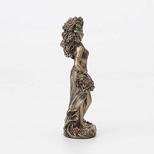 Veronese Design 3 3/4 Inch Aja Santeria Orisha of Forest and Herbs Hand Cast Resin Painted Bronze Finish Statue Home Decor