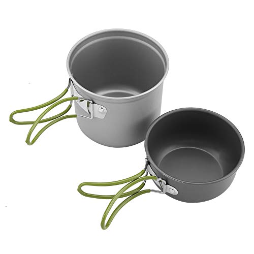 Portable Outdoor Cookware, Practical Solid and Durable Aluminum Pot Aluminum Pot, for Camping Hiking