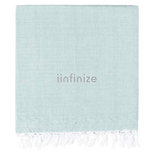 iinfinize Plain Pure Handloom Cotton- 100% Desi Thick and Heavy Cotton/Summer Blanket/Chadar/Travel Blanket Bhagalpuri Odhne Wali Chadar Set of 2 Combo Comforter