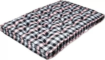 IMSMARTMART Soft Cotton Multicolour 6X6ft Mattress/Gadda 5 inch King Cotton MattressBreathable, Comfort and Support, Durable, Seasons (L x W: 72 inch x 72 inch)