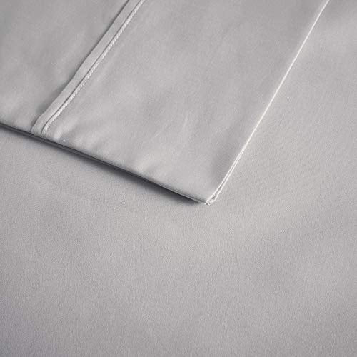 Beautyrest 600 Thread Count Cooling Cotton Rich Sheet Set, Queen, Grey