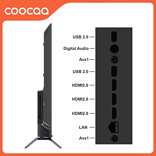 Coocaa 108 cm (43 inches) Frameless Series 4K Ultra HD Smart IPS Google LED TV 43Y72 (Black)