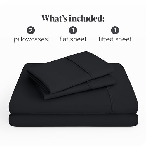 Ivy Union Premium Ultrasoft Wrinkle Resistant Microfiber Sheet Set, Full XL (Full XL, Black) by Ivy Union