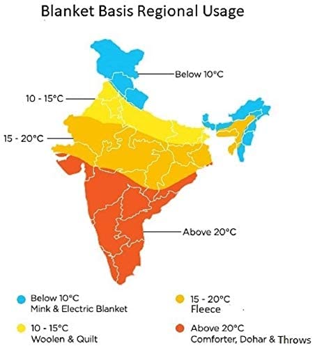 Signature Super Soft Blanket for Heavy Winters - 4.8 Kg, Double Bed - 2 Layer, Extra Warm, Reversible - Size:210 * 240 cms