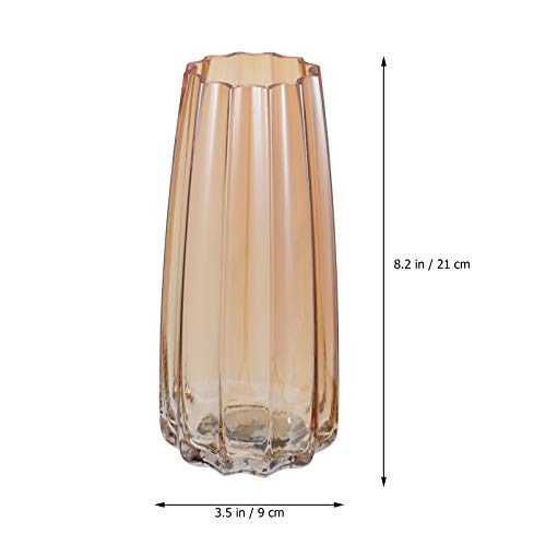 Artibetter Simple Style Glass Flower Vase Flower Arrangement Container Home Decoration