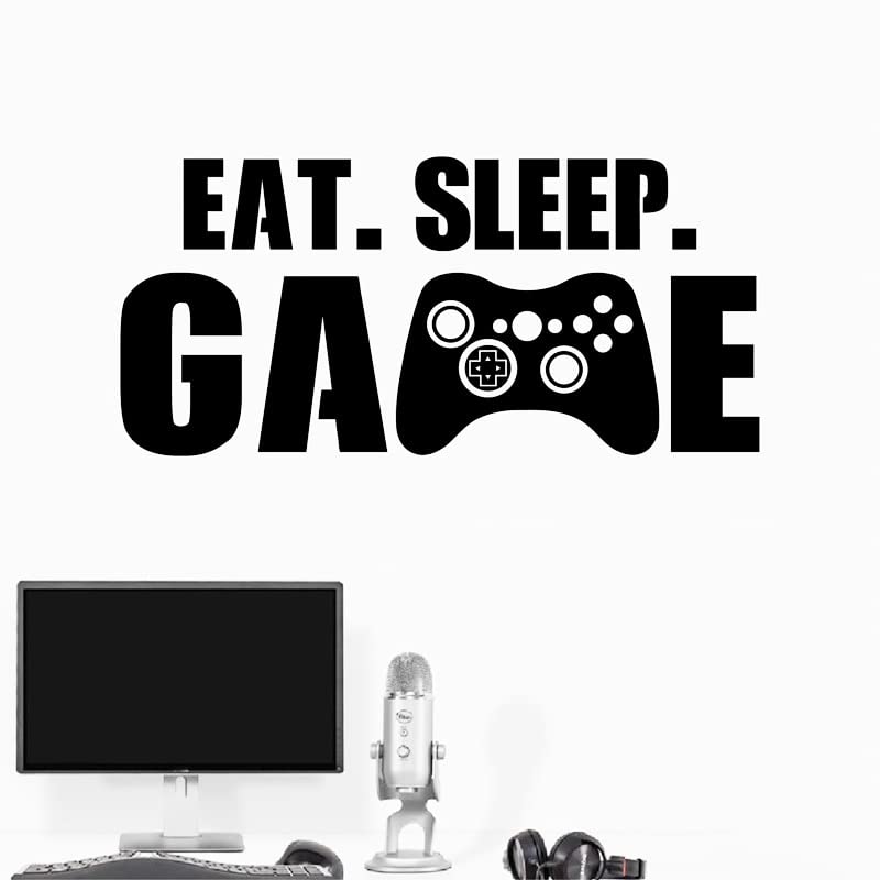 GADGETS WRAP Wall Decal Vinyl Sticker Wall Decoration - Eat Sleep Game Decal Gaming