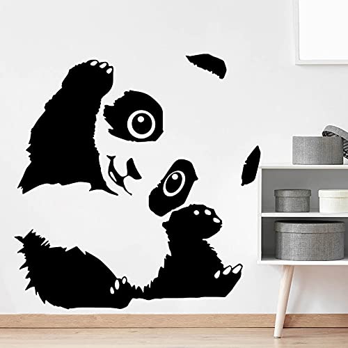 GADGETS WRAP Vinyl Decal Sticker Lovely Panda Bear Bamboo (Item Finish Size : 56cm x 54cm)