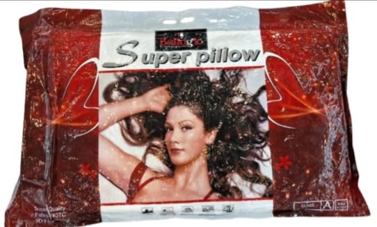 JaiSai Bellagio Brand Super Compressed Pillow (2 Pillows) in 1 Pack(White)