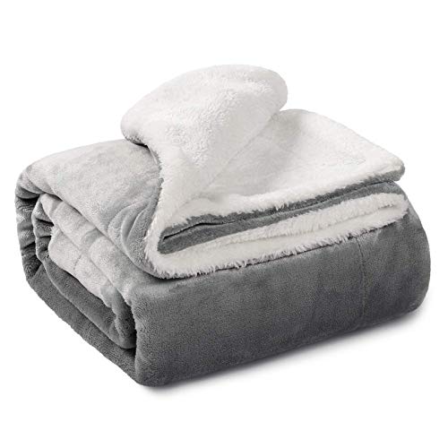 BSB HOME Flannel 40 x 50 Inches Blanket, Grey, 1 Piece(Skin Friendly)