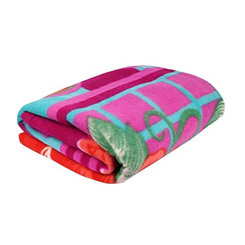 Arnav ® Fleece Single Bed Multicolor Printed AC Polar Blanket - Set of 1