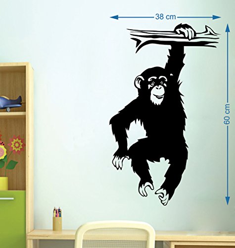 Lutung Self Adhesive VinylWaterproof Decorative Wall Stickers for Hall, Bedroom, Kitchen and Furniture