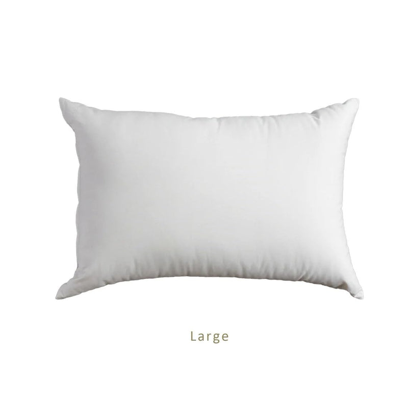 Kapok Pillow, Natural Simul Tula Pillow, Higher Pillow (Garu), Organic Cotton Fabric (Kapok Pillow, Large)