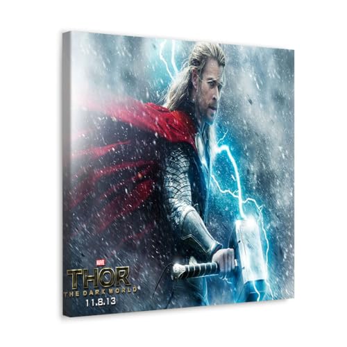 GADGETS WRAP Canvas Gallery Wrap Framed for Home Office Studio Living Room Decoration (10x10inch) - Thor 2