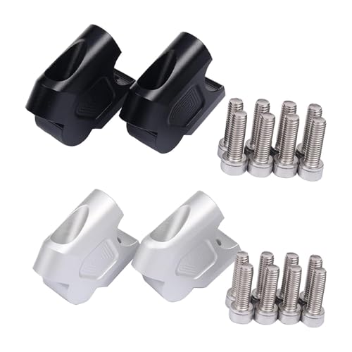 LOOM TREE® 2X Handle Bar Clamp Riser Motorbikes Atv Replacement Handle Bar Riser Clamp Black | Parts & Accessories | Motorcycle Parts | Handlebars, Grips & Levers | Risers
