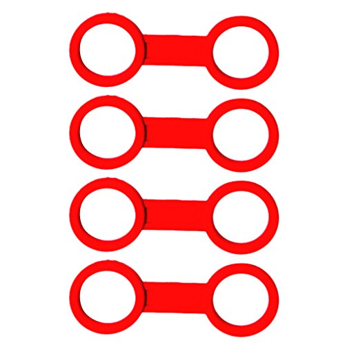 bnf® 4 Pieces Scuba Diving Dive Snorkeling Silicone Snorkel Mask Keeper Red | Water Sports | Scuba & Snorkeling | Other Scuba & Snorkeling