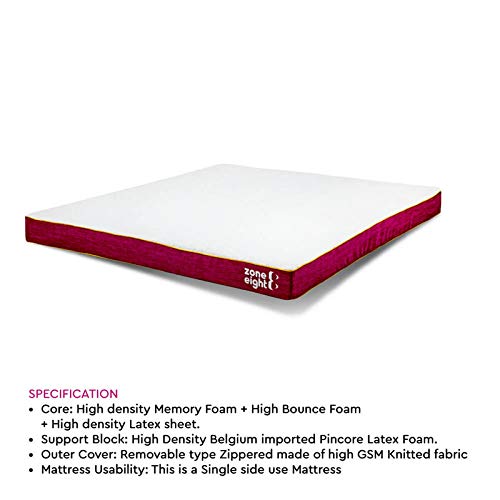 Zone8: 6" Ortho Plus Memory Foam + Latex Foam Mattress