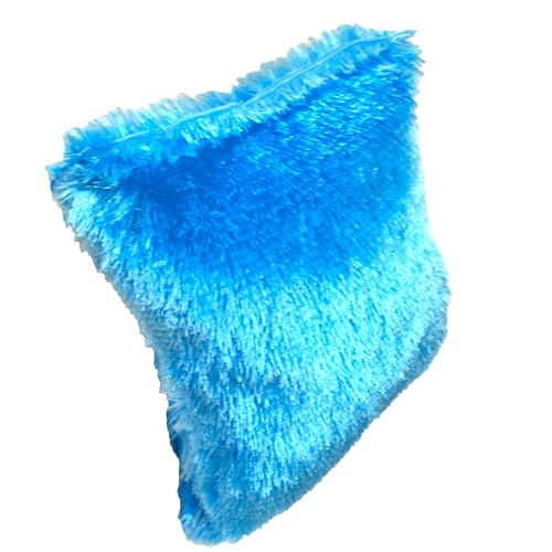 JK Enterprises Bule Fur Cushion Pillow with Filer for Any Occasionaly