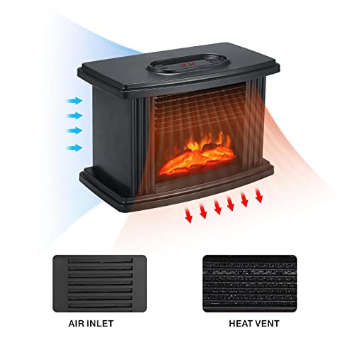 bnf® Compact Electric Fireplace Indoor 1000W with 3D Flame Effect Tabletop Space | Home Improvement | Heating Cooling & Air | Fireplaces & Stoves | Fireplaces