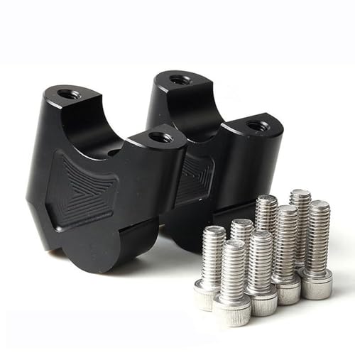 LOOM TREE® 2X Handle Bar Clamp Riser Motorbikes Atv Replacement Handle Bar Riser Clamp Black | Parts & Accessories | Motorcycle Parts | Handlebars, Grips & Levers | Risers
