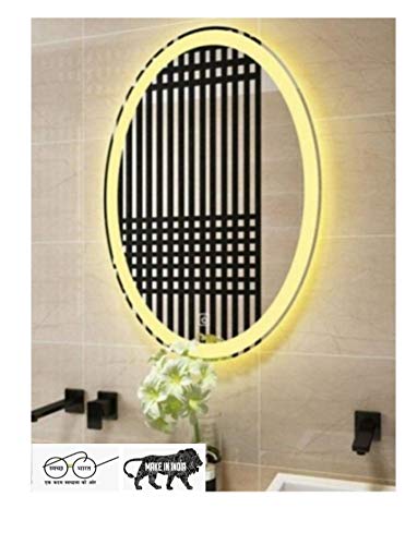 ARVIND SANITARY PVT LTD Glass Wall Mirror (18 x 24 inch., Off-White)