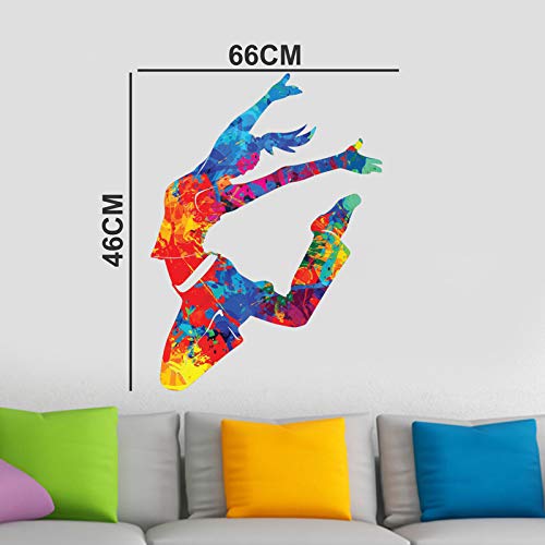 Sahaj Decor Dance Move Sticker | Wall Sticker for Living Room -Bedroom - Office - Home Hall Decorative Stickers