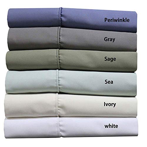 Royal Hotel Bedding Luxury Heavyweight 1000 Thread Count 3pc Bed Sheet Set 100% Cotton Material, Cool - Durable, Soft and Breathable Deep Pocket Sheets in Twin XL Size, Sea-Blue