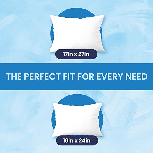 The Byke Home Comfort Sleep Pillow | 16 x 24 Pack of 4 | Premium IMP Fiber | Suitable for All Sleeping Positions | No Flatness, Comfortable, Durable, Soft & Washable – Ultra White