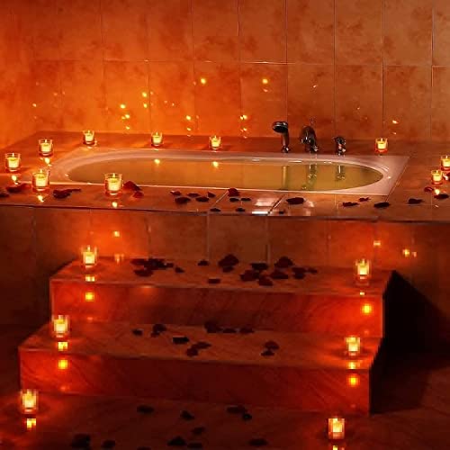 SAZ DEKOR 30Pcs Unscented Floating Candles Tealight Candles for Weddings Christmas