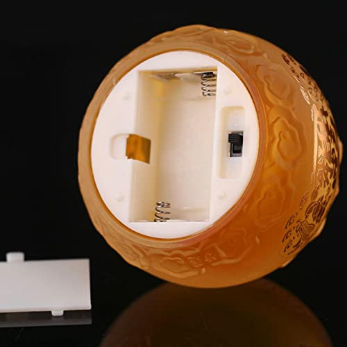 SAZ DEKOR LED Tea Lights Candle Flickering Buddhist Worship Festival Lotus Lamp Light Yellow