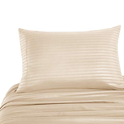 Layfuz Elegant Comfort Pure Color Embossed Collection 4-Piece Bed Sheet Bed-Cover & Pillowcase Set